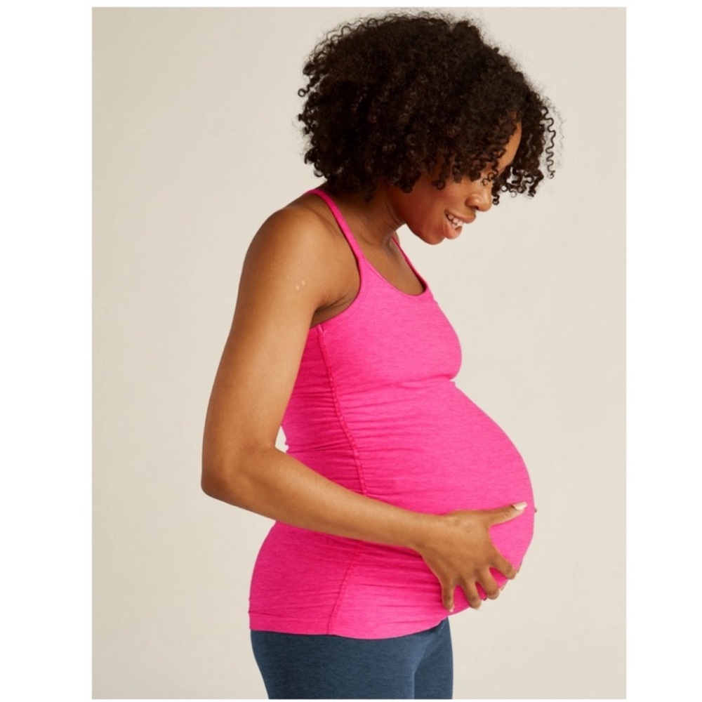 Beyond Yoga Maternity Tank, Beyond the Bump - Pink sz L